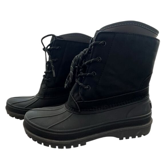 Sperry Waterproof Duck Boots – Black Lace-Up Winter Boots, All-Weather 5 - Picture 10 of 10
